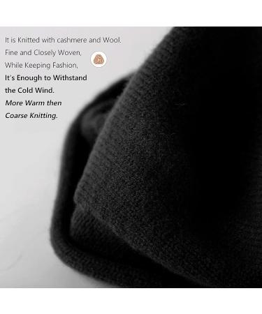 French Wool Beret Hat for Women - Classic Slouchy Knit Beanie in Black - Buy Online on GoSupps.com