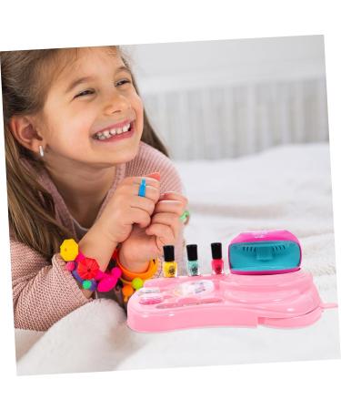 Healeved 2 Sets Nail Art Set for Girls Nail Art Kit for Girls Toys for Little Girls Kids Playset Girls Suit Girls Manicure Kit Toy for Kids Pink Child Nail Polish Decorate Plastic - Buy Online on GoSupps.com