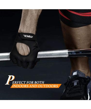 ATERCEL Fitness Gloves for Cycling & Training - Breathable Black Gloves for Men & Women | Premium Comfort & Performance - Buy Online on GoSupps.com