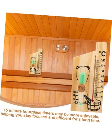 Buy Cabilock 15-Minute Glass Tube Sauna Timer | Decorative Hourglass & Accessories for Home Sauna - Buy Online on GoSupps.com