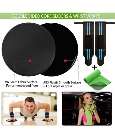 23 Pack Resistance Bands Set with Core Sliders, Door Anchor, Handles, Ankle Straps, Carry Bag, Cooling Towel, Wrist Wraps - Buy Online on GoSupps.com