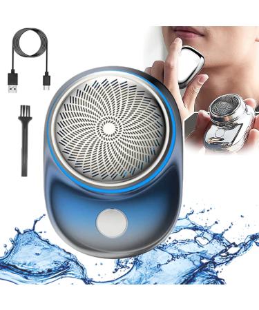 2023 Powerful Storm Shaver for Men Mini Shaver Portable Electric Shaver Easy One-Button Use 3 Seconds Fast Shaving Mini Shaver Electric Razor Micro Vibration Bass Motor Shaver Father's Day Gifts (B)