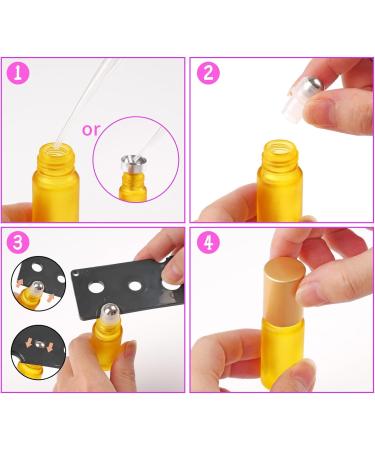 Essential Oils Roller Bottles 8pcs Roll on Bottles with Stainless Steel Ball 5ml Glass Roller Bottles with Bottle Opener Dropper and Funnel for Essential Oils Fragrance Aromatherapy (8 Colors) 8 Colors 8pack 5ml - Buy Online on GoSupps.com