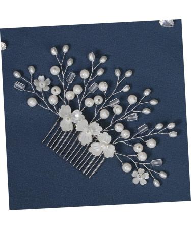 FRCOLOR Heart Rhinestone Hair Clip Wedding Hair Clips Bridal Rhinestone Hair Clips Bride Headpieces for Wedding Flower Girl Hair Accessories Pearl Clips for Hair White Zinc Alloy - Buy Online on GoSupps.com