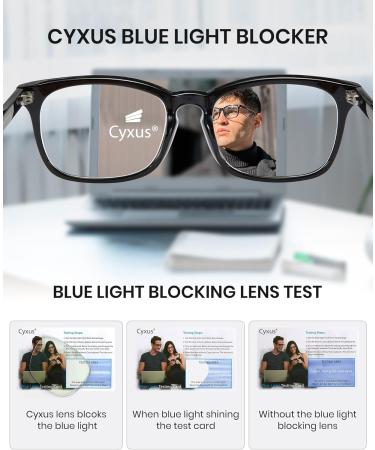 Cyxus Blue Light Filter Glasses for Men & Women | Fashionable Computer & Gaming Safety Glasses - Model 402B025 - Buy Online on GoSupps.com