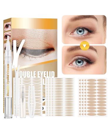 Invisible Double Eyelid Stickers with Fork Rods and Tweezers | Waterproof Eyelid Lift Strips - 1 Set - Buy Online on GoSupps.com