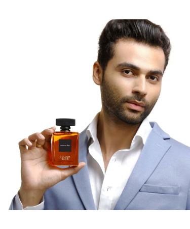 UPSILON Golden Sand Eau De Parfum Premium Long Lasting Fresh & Powerful Fragrance Spray Travel Friendly Luxury Parfum Scent | Men s Perfume | 3.4 fl. oz. - Pack Of 1 - Buy Online on GoSupps.com