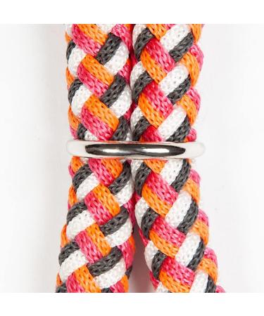 Buy Pfiff 102932 Adjustable Neck Ring for Horses - 170cm Round Braided in Orange-White | International Shipping Available - Buy Online on GoSupps.com