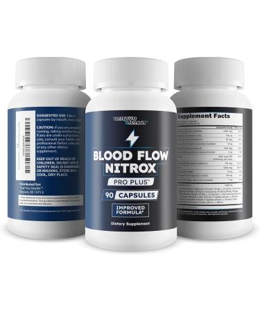 Blood Flow Nitrox Pro Plus - Improved Formula - Our Best Blood Circulation Supplements For Men - Vasodialators - Increase Blood Flow Care Blood Circulation Supplement Blood Flow Supplement For Men - Buy Online on GoSupps.com
