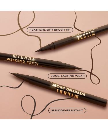 Milani Weekend Brow Eyebrow Tint 130 Medium Brown - Long-lasting Smudge-proof Eyebrow Makeup for Perfect Brows | International Shipping Available - Buy Online on GoSupps.com