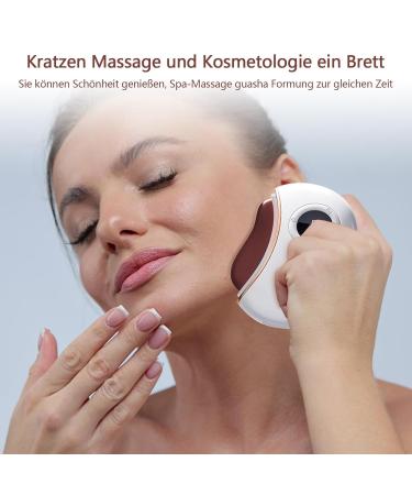 Buy Premium Gua Sha Facial Tools | Electric Massager with 9 Heated Stages for Swelling & Fold Reduction | Red Stone - Buy Online on GoSupps.com