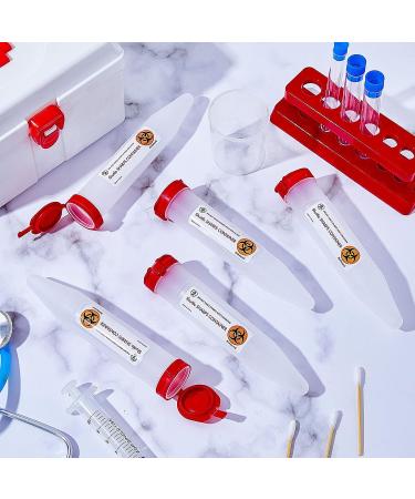 Travel Sharps Container with Locking Mechanism - 24 Pack | Small Sharps Disposal for Needles | Single-Use Transportable Container - 6.5 x 1.38 Inches - Buy Online on GoSupps.com