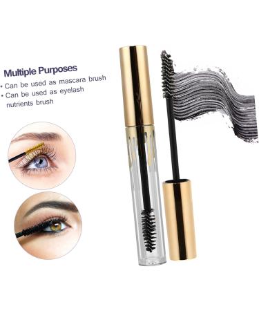 Outanaya 3pcs Makeup Bottle Empty Eyeliner Bottle Mascara Clear Mascara Tube Lip Gloss Clear Golden Plastic - Buy Online on GoSupps.com