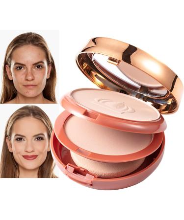 higyee Oil Control Facial Pressed Powder Double Layer Long Lasting Finish Mineral Powder Long Lasting Finish Mineral Powder Long Lasting Coverage Foundation for Radiant Natural Natural Skin - Buy Online on GoSupps.com