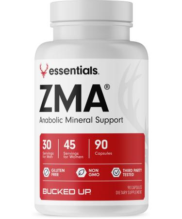 Bucked Up ZMA Capsules Anabolic Mineral Support - Bucked Up Essentials (30-45 Servings 90 Capsules)