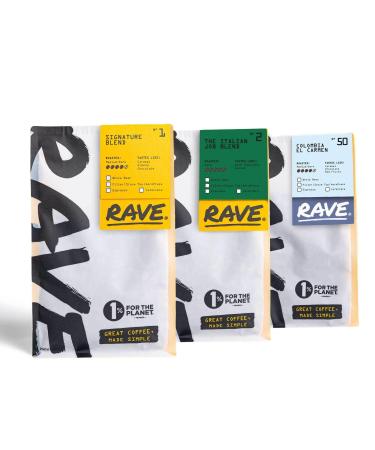 Rave Coffee Top Selling Whole Bean Bundle (Whole Bean) - Buy Online on GoSupps.com