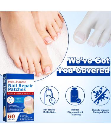 Fungal Nail Treatment - Extra Strong Toe Nail Repair Patches for Damaged Nails - 8 Hour Nail Repair Restores Healthy Nails - Buy Online on GoSupps.com