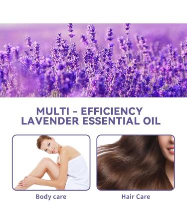 Lavender Essential Oil Natural Lavender Oil for Hair & Body Essential Oils with Glass Dropper Hydrate & Nourish Skin & Hair Aromatherapy Massage Oil Daily Care Moisturizer for Women & Men - Buy Online on GoSupps.com
