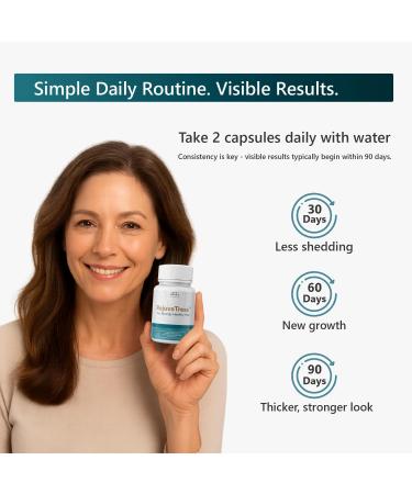 SUN COAST SCIENCES RejuvaTress from Hair Support Supplement for Women | Doctor-Formulated with Saw Palmetto Biotin & AnaGain Nu | Supports Thicker Stronger Healthier Hair | 60 Capsules - Buy Online on GoSupps.com