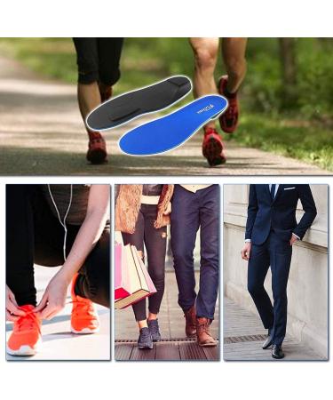 PCSsole Orthotic Arch Support Shoe Inserts for Flat Feet & Plantar Fasciitis - Men/Women (Size 9.5-10, 29cm) - Blue - Buy Online on GoSupps.com