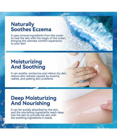 KUQAA Natural Eczema Cream - Organic Ingredients for Relieving Dry Irritating and Sensitive Skin - Deep Moisturizing 3.38 Fluoride - No Cruelty - Buy Online on GoSupps.com