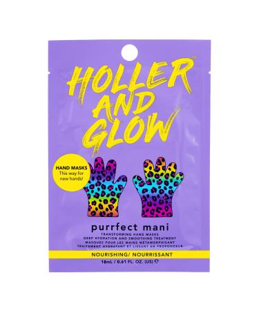 Holler and Glow Purrfect Mani Hydrating Printed Hand Masks