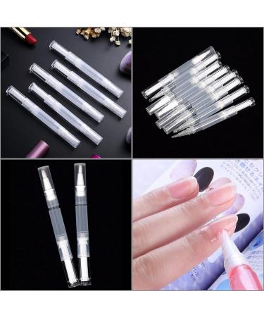 VANANA 20Pcs Transparent Twist Pens 3ml Nail Twist Pens Empty Transparent Nail Oil Pen with Brush Empty Cuticle Oil Pen Cosmetic Container Pen for Lip Gloss Eyelash Growth Liquid - Buy Online on GoSupps.com