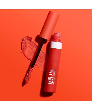3INA MAKEUP The Color Mascara 172 - Colorful Orange with Vegetable Keratin - Volumizing - For Sensitive Eyes - Vegan - Cruelty Free - Buy Online on GoSupps.com