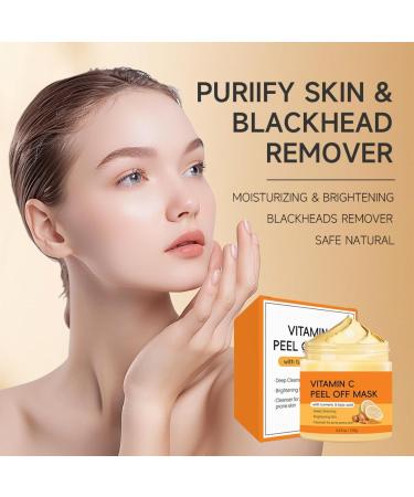  G n rique Vitamin C Peel Off Mask with Turmeric & Kojic Acid Deep Cleansing Face Mask for Brightening Skin Evens Skin Tone Reduces Acne Moisturizing Treatment for Acne-Prone Skin 4.23 oz/120g - Buy Online on GoSupps.com