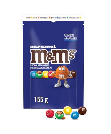 M&M'S Caramel Milk Chocolate Candies Sharing Bag 155g Caramel 155g
