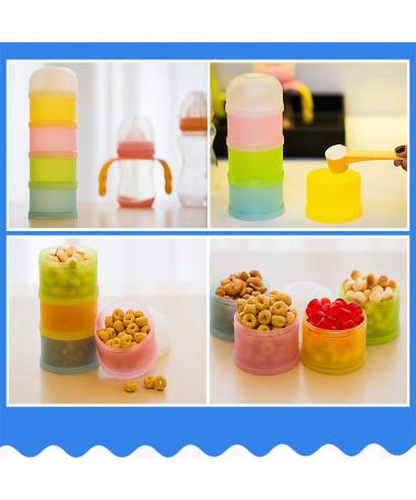 Kidsmile Twist-Lock Formula Dispenser - BPA Free, Stackable Container for On-the-Go Feeding - 4 Feed Compartments, No Powder Leakage - Buy Online on GoSupps.com