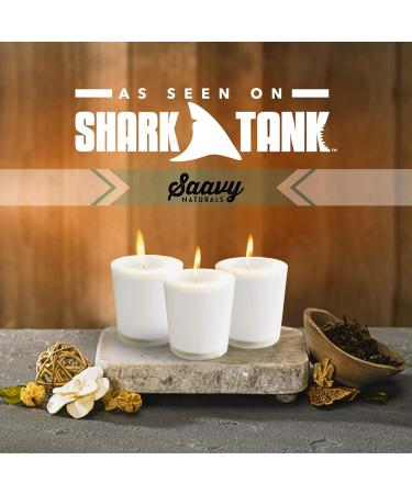 Coconut Oil Scented Candle | Organic Wax | All-Natural Long-Lasting Jasmine Scent | 37-Hour Clean Burn by Saavy Naturals - Buy Online on GoSupps.com