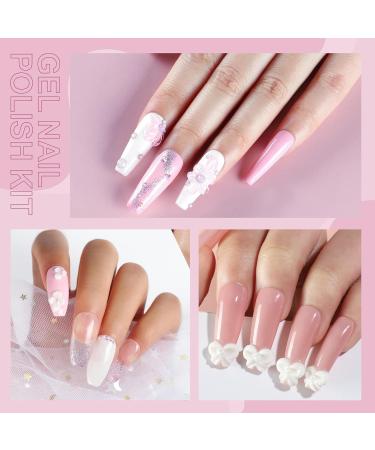 PECECOLOR Geln gel Starterset - 15ml Nail Extension Gel Kit with 20 Templates & Brush for Perfect Nails - Buy Online on GoSupps.com