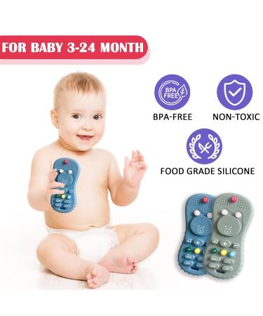 Nicein Bite Ring Baby | 2-Piece BPA-Free Silicone Teething Toys | Remote-Controlled Bathing & Biting Aids for 3+ Months - Buy Online on GoSupps.com