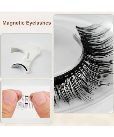 SHEBEEDO Magnetic Eyelashes Natural Look Magnetic Lashes With Applicator False Eyelashes Without Eyeliner Self Adhesive Strip Lashes Reusable Eyelashes Wispy Easy To Install And Disassemble (B06-3) - Buy Online on GoSupps.com