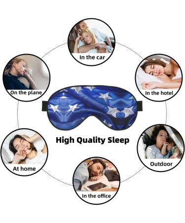SSIMOO Blue Honduras Flag Sleep Mask | Adjustable & Breathable Eye Mask for Comfortable Sleep | Fashionable Travel Accessory - Buy Online on GoSupps.com