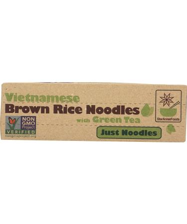 Star Anise Foods Gluten-Free Brown Rice Noodles with Green Tea - 24 Servings (8.6 oz) Pack of 6, Pho Vietnamese & Pad Thai Noodles - Buy Online on GoSupps.com