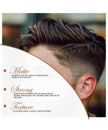 Hair Clay for Men - Strong & Matte Finish Adds Thickness & Texture All Hair Types 80G Styling Pomade - Buy Online on GoSupps.com