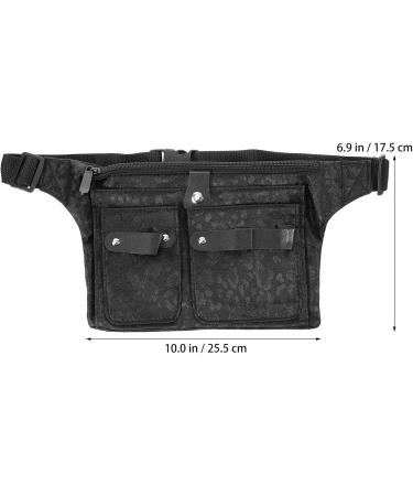 LALAFINA with Carrying for Holder Tools Apron Waist Makeup Tools Black Pouch Combs Clip Salon Care Styling Stylist Stylists Bag Clippers Home Shears Pocket Hair Hairdressing Bags Tool 25.5x17.5x1cm Black - Buy Online on GoSupps.com