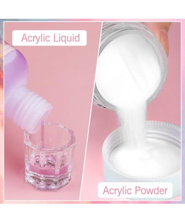 Saviland Acrylic Nail Set - Complete Starter Kit with 142g Monomer 120g Transparent Powder & Brush - MMA-Free Professional Quality - Buy Online on GoSupps.com