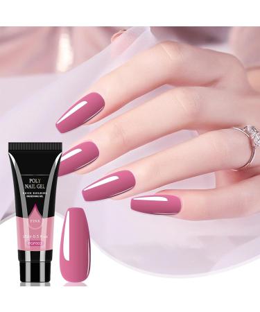Nail Tip Extension Gel Glue - Professional LED Hard Gel Builder Nail Extension Nail Gel Professional Easy to Use Long-Lasting Art Nail Glue for Salon Easy DIY at Home for Natural Wobblo - Buy Online on GoSupps.com