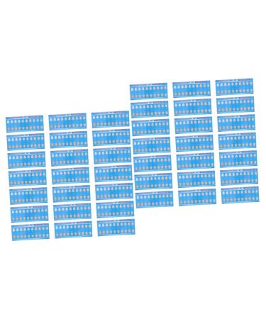 Minkissy 60 STK tooth coloring card tooth -colored tooth -colored tooth bleaching tooth bleach tooth whitening.