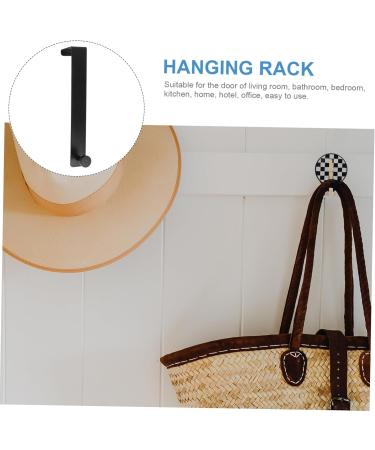 Alipis 2pcs Door Hook Hooks Clothes Hangers Clothes Rack Punch Hook Door Hanger Iron Heavy Towel Hook - Buy Online on GoSupps.com