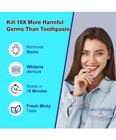 MySmile Retainer Cleaner - 120 Denture Cleaning Tablets | Remove Odors & Stains from Aligners & Mouth Guards - Orange Flavor - Buy Online on GoSupps.com