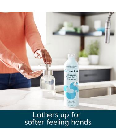 Grove Co. Hydrating Foaming Hand Soap Refills - 2 x 12 Oz (Pack of 2) | Fragrance-Free, Moisturizing, Cruelty-Free, Free of Plastic & Parabens - Buy Online on GoSupps.com