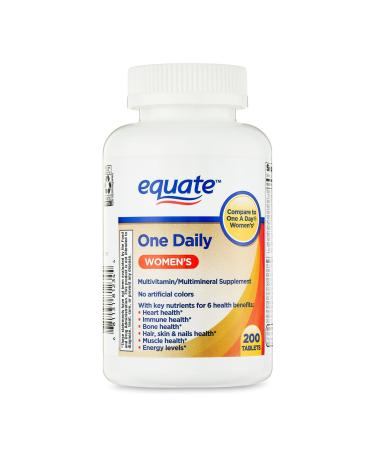 One Daily Women's Multivitamin/Multimineral Supplement Tablets for Women's Health 200 Count