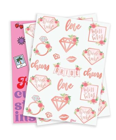 XO Fetti Bride Tribe Tattoos - 34 Glitter Styles | Bachelorette Party & Bridal Shower Decorations - Buy Online on GoSupps.com