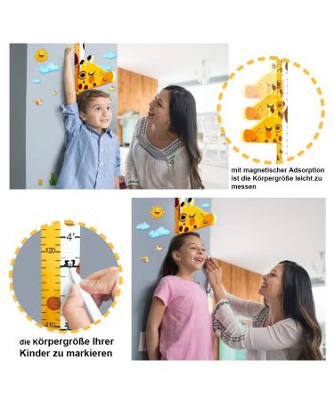 Buy 3D Movable Giraffe Baby Yardstick Height Chart | Kids Room Decor - Duoupa Yellow - Buy Online on GoSupps.com