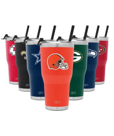 Simple Modern Officially Licensed NFL Tumbler with Flip Lid and Straw  Insulated