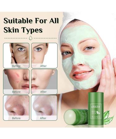 2-Pack Green Tea Purifying Clay Mask Stick - Deep Cleansing & Moisturizing for All Skin Types - Monte Luna - Buy Online on GoSupps.com